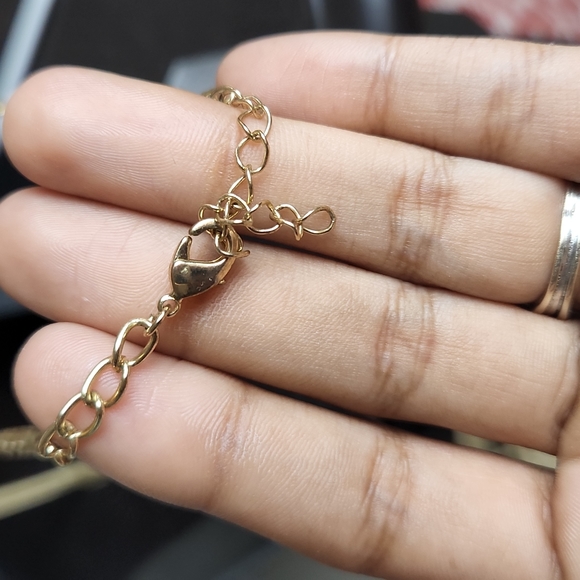 Gold and Faux Pearl Statement Necklace - Picture 3 of 4